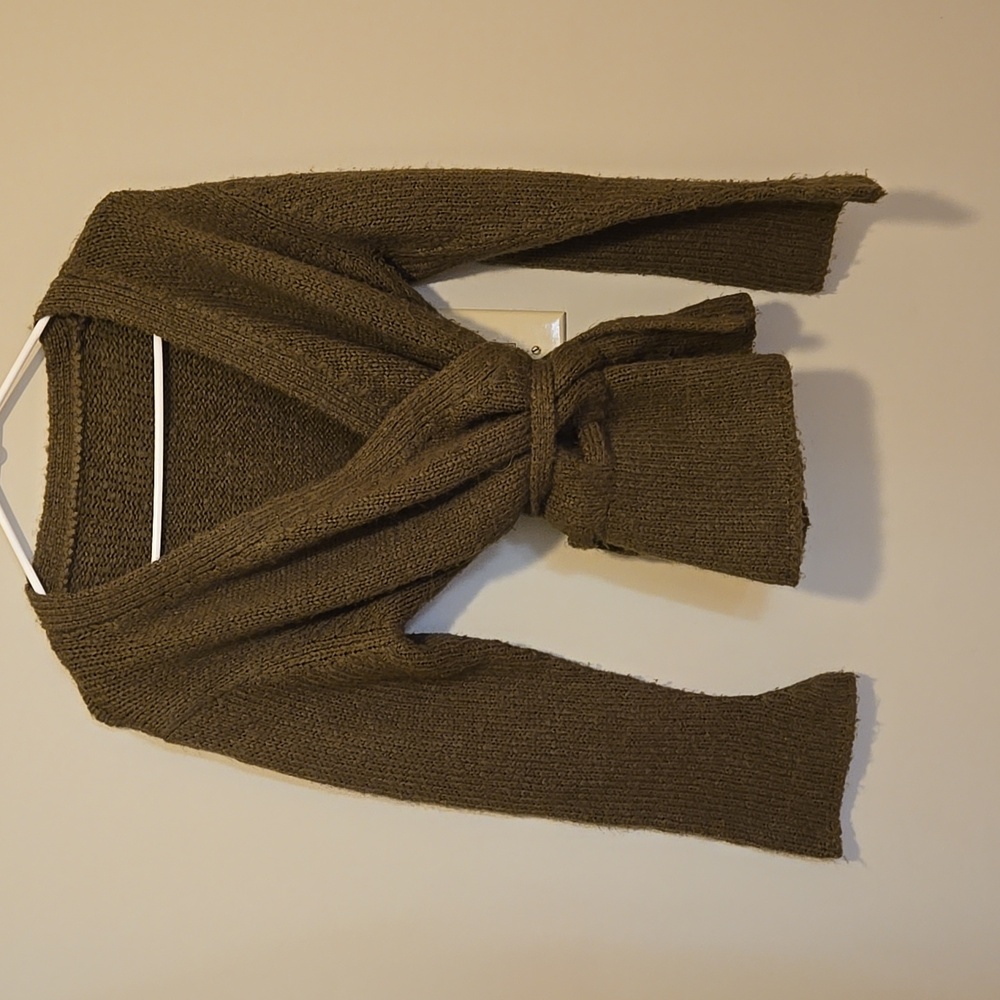 Yoga wrap sweater.